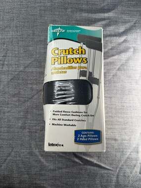 Medline Medical Arm & Hand Crutch Pillows Gray